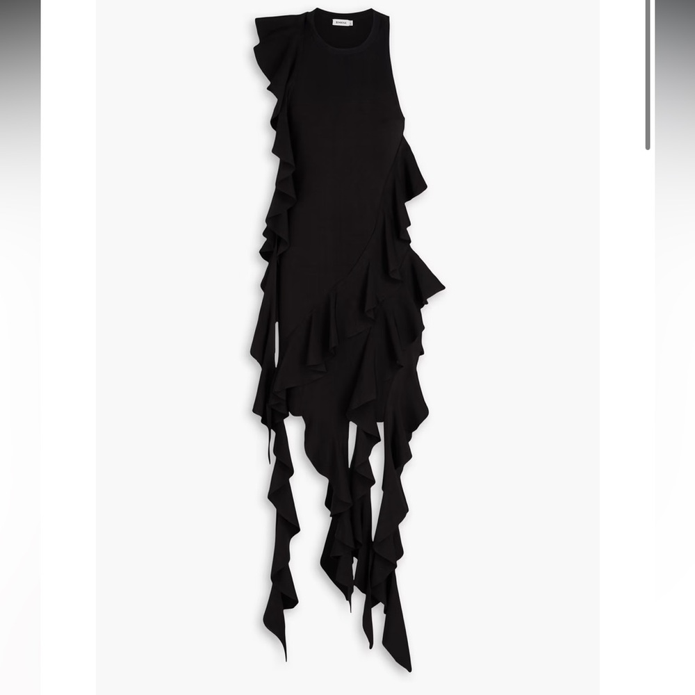 Simkhai Wilda ruffled stretch-knit mini dress